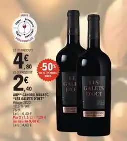 E.Leclerc AOP CAHORS MALBEC LES GALETS D'OLT offre