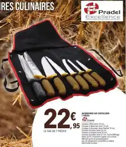 E.Leclerc AUTHENTIQUE SAC COUTELLERIE 7 PIÈCES offre