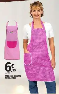 E.Leclerc Tablier à bavette modèle Nice offre