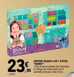 E.Leclerc COFFRET BIJOUX 4 EN 1 STITCH “DISNEY” offre