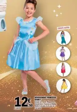 E.Leclerc DÉGUISEMENT PRINCESSE DISNEY offre