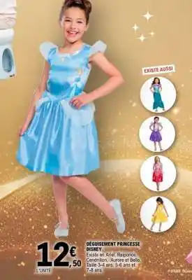 E.Leclerc DÉGUISEMENT PRINCESSE DISNEY offre