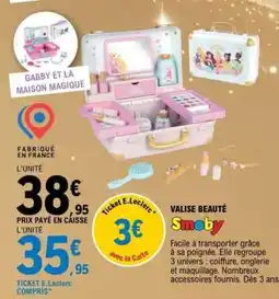 E.Leclerc Valise Beauté Smoby offre