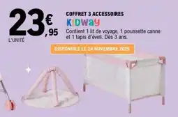 E.Leclerc COFFRET 3 ACCESSOIRES KIDWAY offre