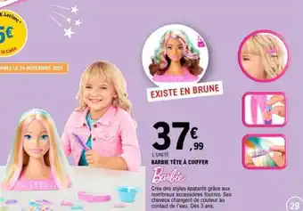 E.Leclerc BARBIE TÊTE À COIFFER offre
