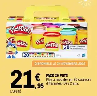 E.Leclerc PACK 20 POTS offre