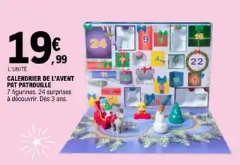 E.Leclerc Calendrier De L'avent Pat Patrouille offre