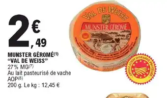 E.Leclerc Munster Géromé offre
