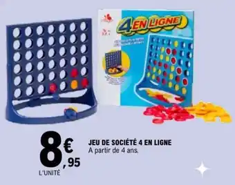E.Leclerc JEU DE SOCIÉTÉ 4 EN LIGNE offre
