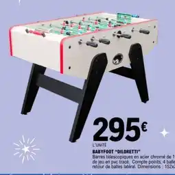 E.Leclerc BABYFOOT “DILORETTI” offre