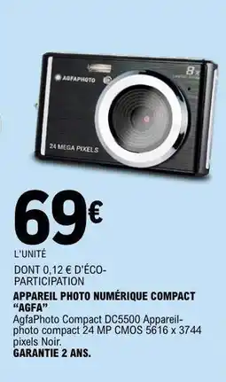 E.Leclerc APPAREIL PHOTO NUMÉRIQUE COMPACT “AGFA” offre