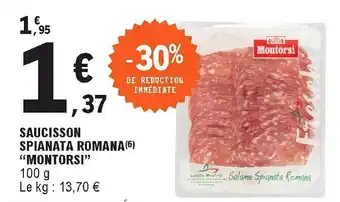 E.Leclerc Saucisson Spianata Romana offre