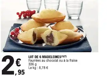 E.Leclerc Lot de 6 Madeleines offre