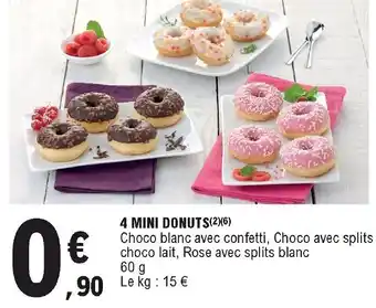 E.Leclerc 4 Mini Donuts offre