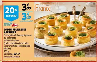 Auchan 16 Mini Feuilletés offre