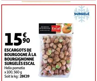 Auchan Escargots de Bourgogne À La Bourgignonne offre