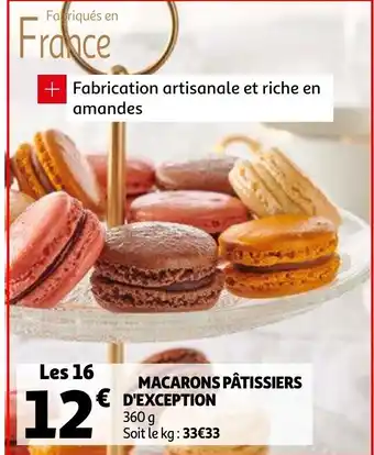 Auchan Macarons pâtissiers d'Exception offre