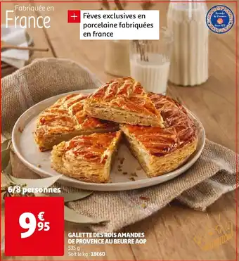 Auchan Galette des Rois Amandes de Provence au beurre AOP offre