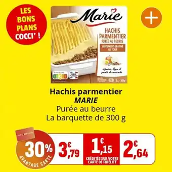 Coccinelle Supermarché Hachis parmentier marie offre