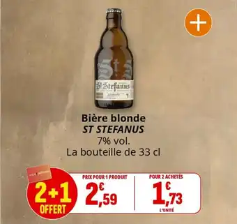 Coccinelle Supermarché Bière blonde st stefanus offre