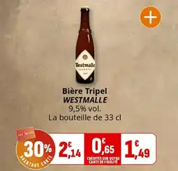 Coccinelle Supermarché Bière tripel westmalle offre