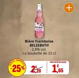 Coccinelle Supermarché Bière framboise belzebuth offre