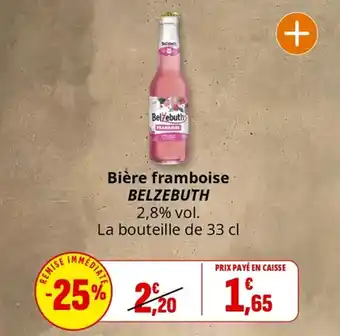 Coccinelle Supermarché Bière framboise belzebuth offre
