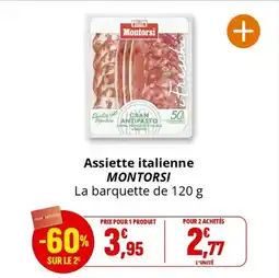 Coccinelle Supermarché Assiette italienne montorsi offre