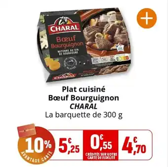 Coccinelle Supermarché Plat cuisiné bœuf bourguignon charal offre