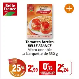 Coccinelle Supermarché Tomates farcies belle france offre