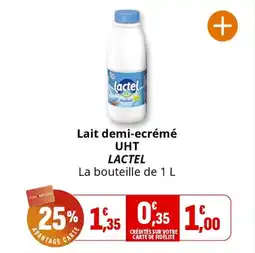 Coccinelle Supermarché Lait demi-ecrémé uht lactel offre
