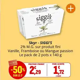 Coccinelle Supermarché Skyr siggi's offre