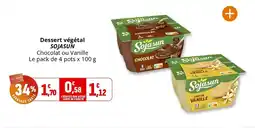 Coccinelle Supermarché Dessert végétal sojasun offre