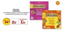 Coccinelle Supermarché Thé vert twinings offre