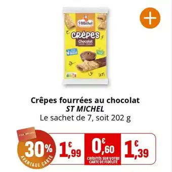 Coccinelle Supermarché Crêpes fourrées au chocolat st michel offre