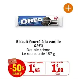 Coccinelle Supermarché Biscuit fourré à la vanille oreo offre