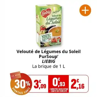Coccinelle Supermarché Velouté de légumes du soleil pursoup liebig offre