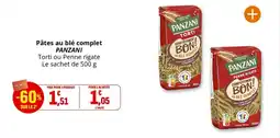 Coccinelle Supermarché Pâtes au blé complet panzani offre