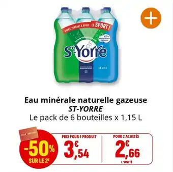 Coccinelle Supermarché Eau minérale naturelle gazeuse st-yorre offre