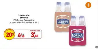 Coccinelle Supermarché Limonade lorina offre