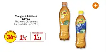 Coccinelle Supermarché Thé glacé pétillant lipton offre