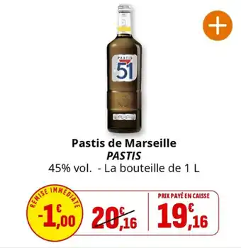 Coccinelle Supermarché Pastis de marseille pastis offre