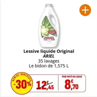 Coccinelle Supermarché Lessive liquide original ariel offre