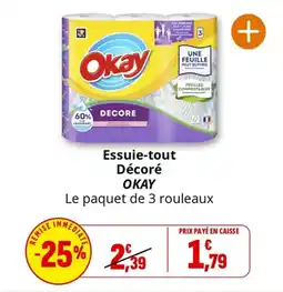 Coccinelle Supermarché Essuie-tout décoré okay offre