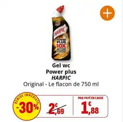 Coccinelle Supermarché Gel wc power plus harpic offre