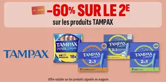 Coccinelle Supermarché Tampax offre