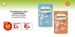 Coccinelle Supermarché Friandises pour chat catisfactions offre