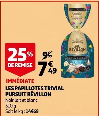Auchan Les papillotes Trivial Pursuit Révillon offre