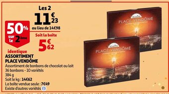 Auchan Assortiment Place Vendôme offre