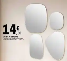 E.Leclerc LOT DE 4 MIROIRS offre